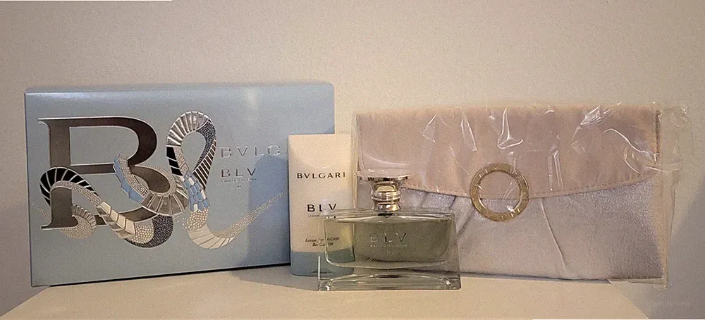 3pc Set BVLGARI BLV II 1.7 oz edp + 2.5 oz B.Lotion + pouch perfume for women