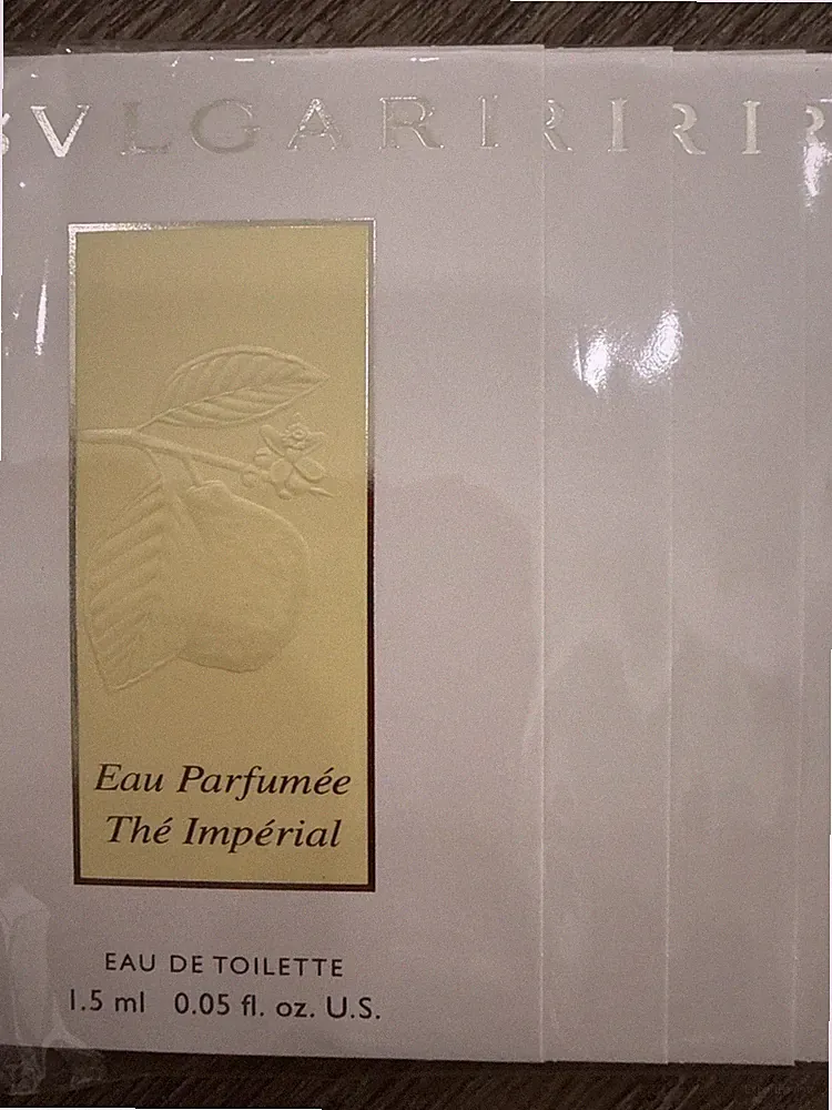 3x BVLGARI Eau Parfumée THÉ Imperial New , Samples 0.05fl oz/1.5ml Each