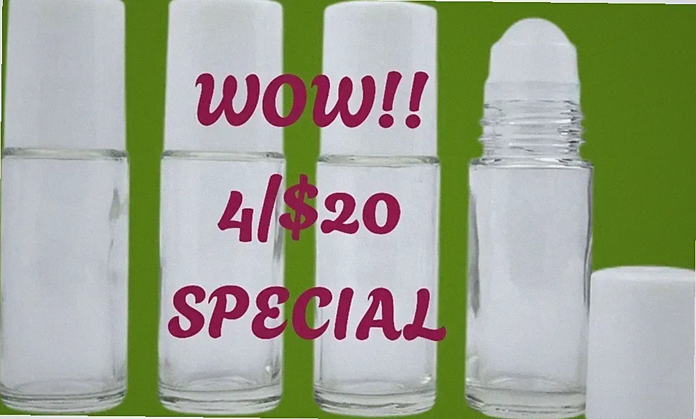 4/$20 SPECIAL!! (4) ROLL ON PERFUME OILS•450+ SCENTS•MUST ADD 4 to CART