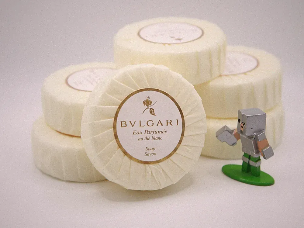BVLGARI Au The blank (White Tea) Resort Soap Bar, Pack of 6 - 6x2.6oz (6x75gr)