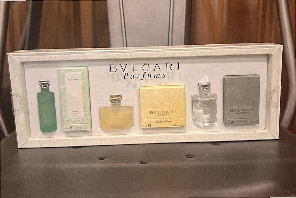 BVLGARI Mini Perfume Set of 3 bottles 4～5ml perfume fragrance with Box