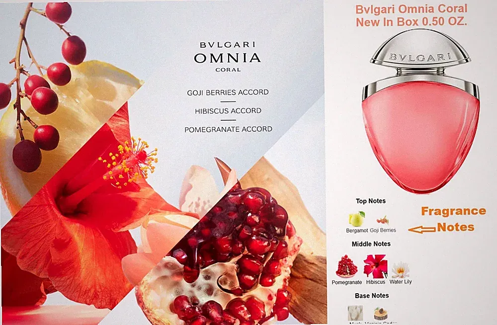 Bvlgari Omnia Coral Eau de Toilette Spray 0.50 OZ. NIB Perfume