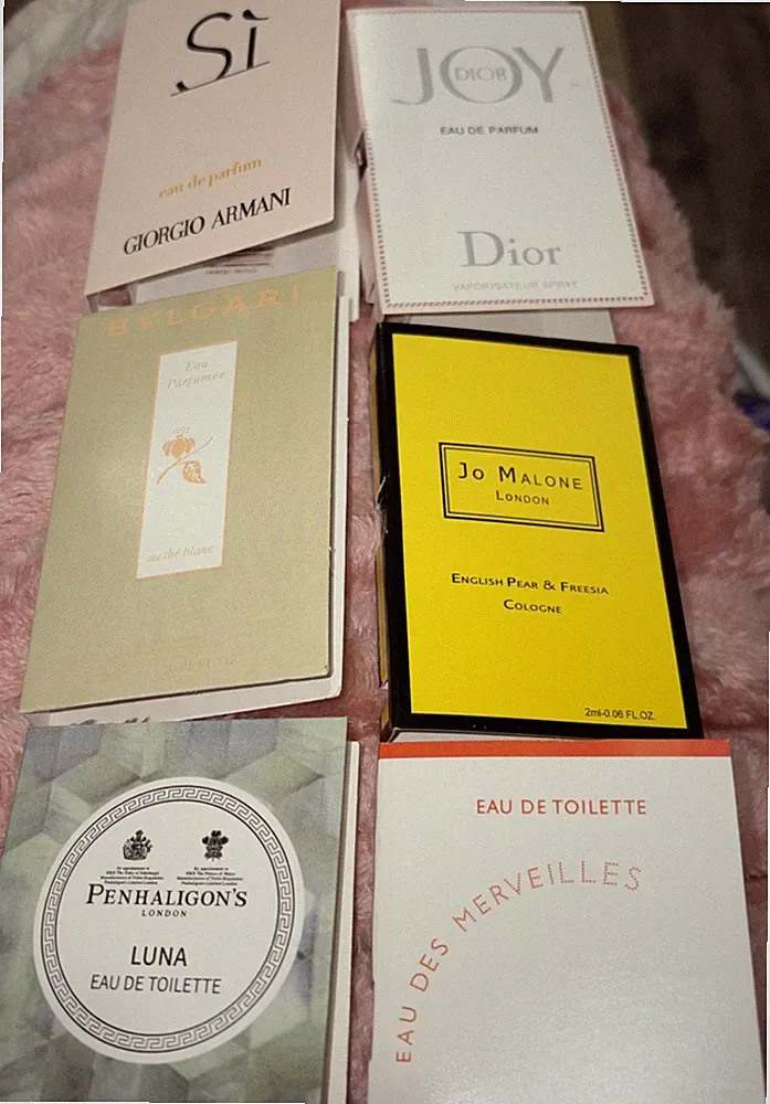 Luxury Designer Perfume Samples DIOR ARMANI HERMES JO MALONE LUNA BVLGARI NEW