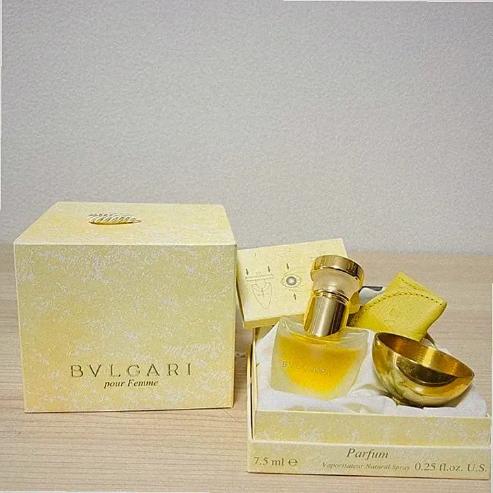 Rare BVLGARI pour Femme 7.5ml 0.25 fl oz Eau de Parfum EDP Perfume New w/Box
