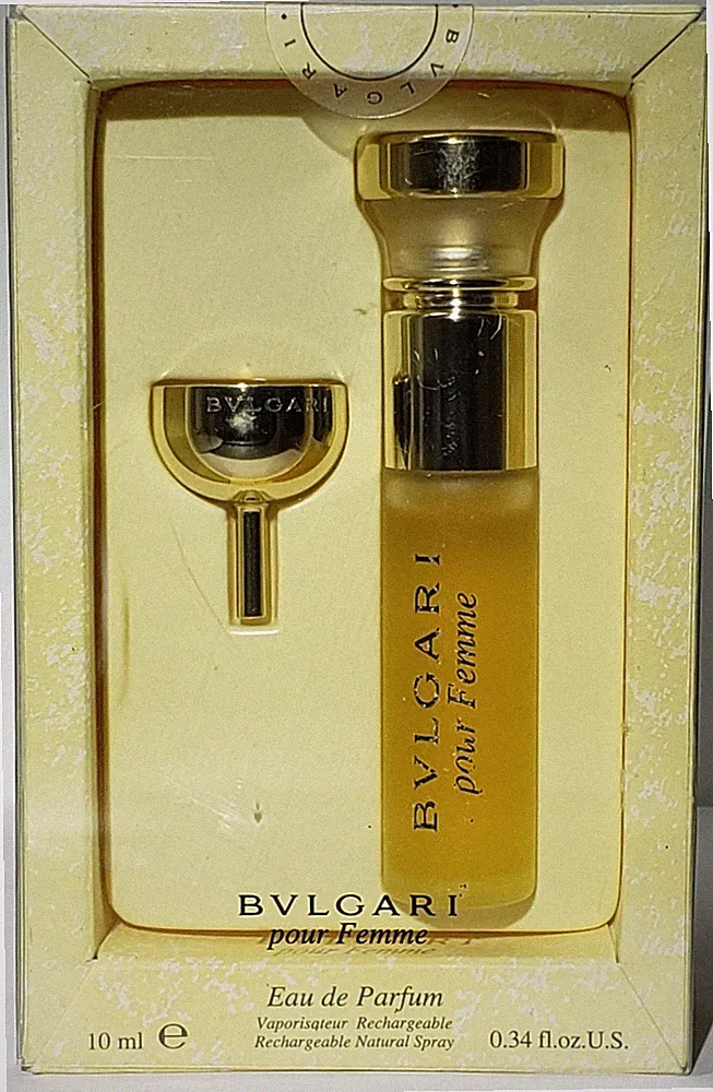Sealed! BVLGARI POUR FEMME ~Eau de Parfum EDP Rechargeable Spray Perfume~0.34 oz