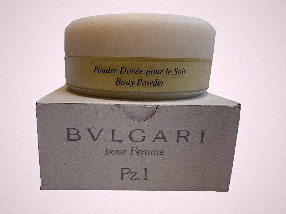 Vintage Bvlgari Femme Perfumed Body Powder 3.5 oz / 100 g Tester White Box